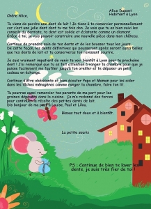 souris avec texte